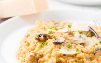 Risoto de Alho Negro e Cogumelos
