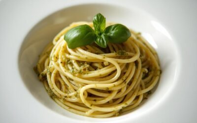 Espaguete com Pesto de Alho Negro
