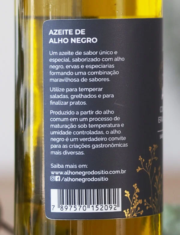 Azeite de Alho Negro Artesanal 250ml - Imagem 3
