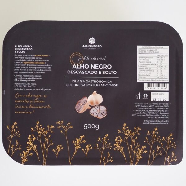 Alho Negro Descascado 500g