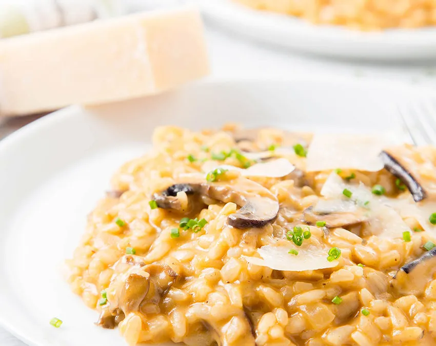 Risoto de Alho Negro e Cogumelos