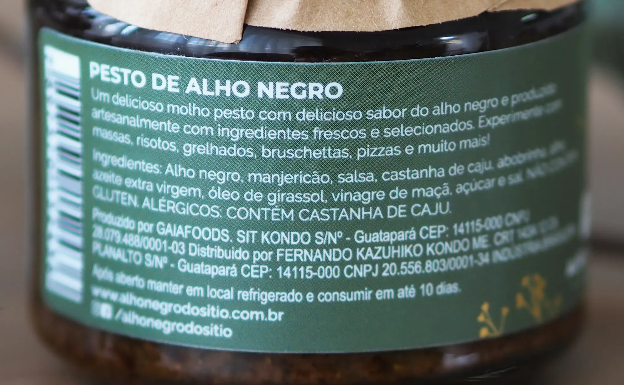Pesto de Alho Negro 140g - Imagem 3