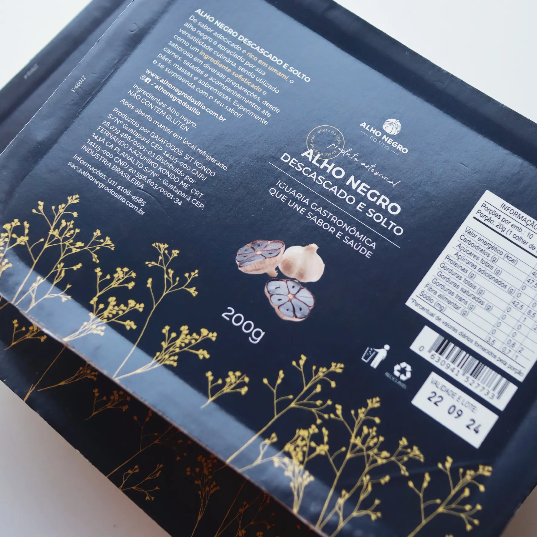 Alho Negro Descascado e Solto 200g - Imagem 2